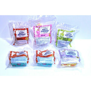 Vintage 1994 McDonald's Happy Meal Toys Lot of 6 Happy Birthday Train New Sealed